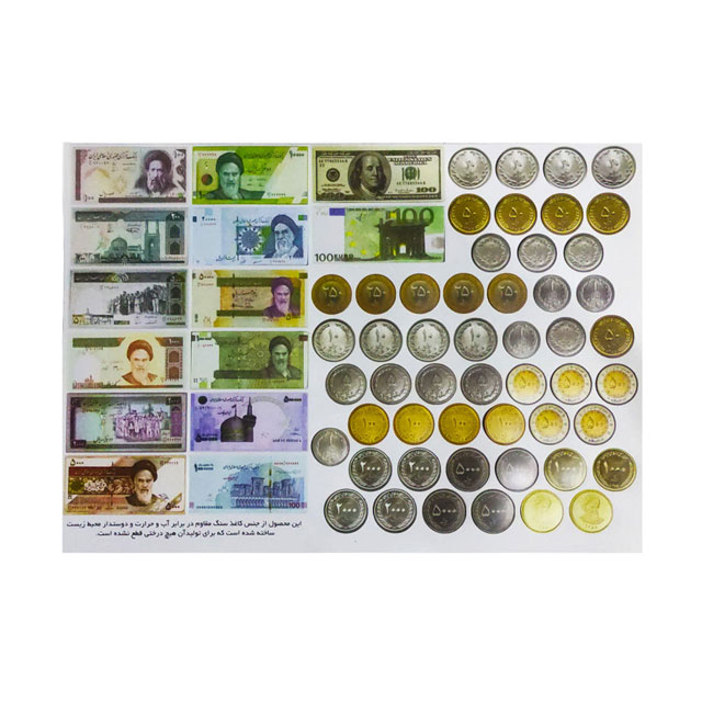 بازی آموزشی مدل پول طرح سکه و اسکناس بسته 65 عددی