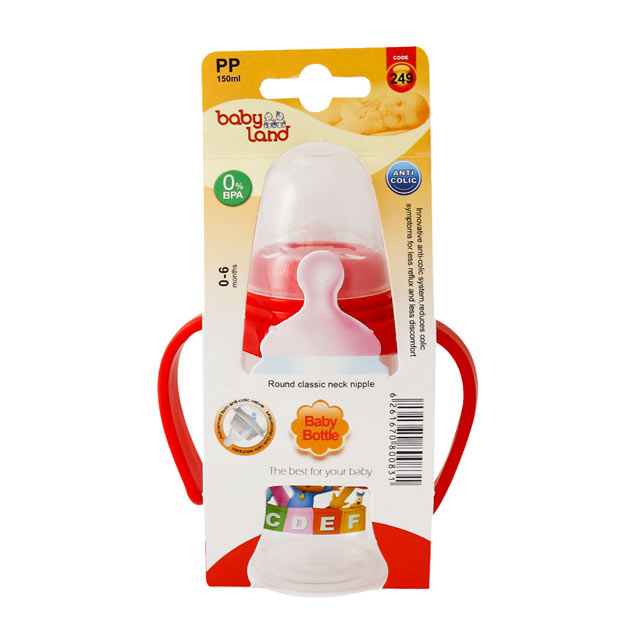 شیشه شیر بی بی لند کد 249 ظرفیت 150 میلی لیتری