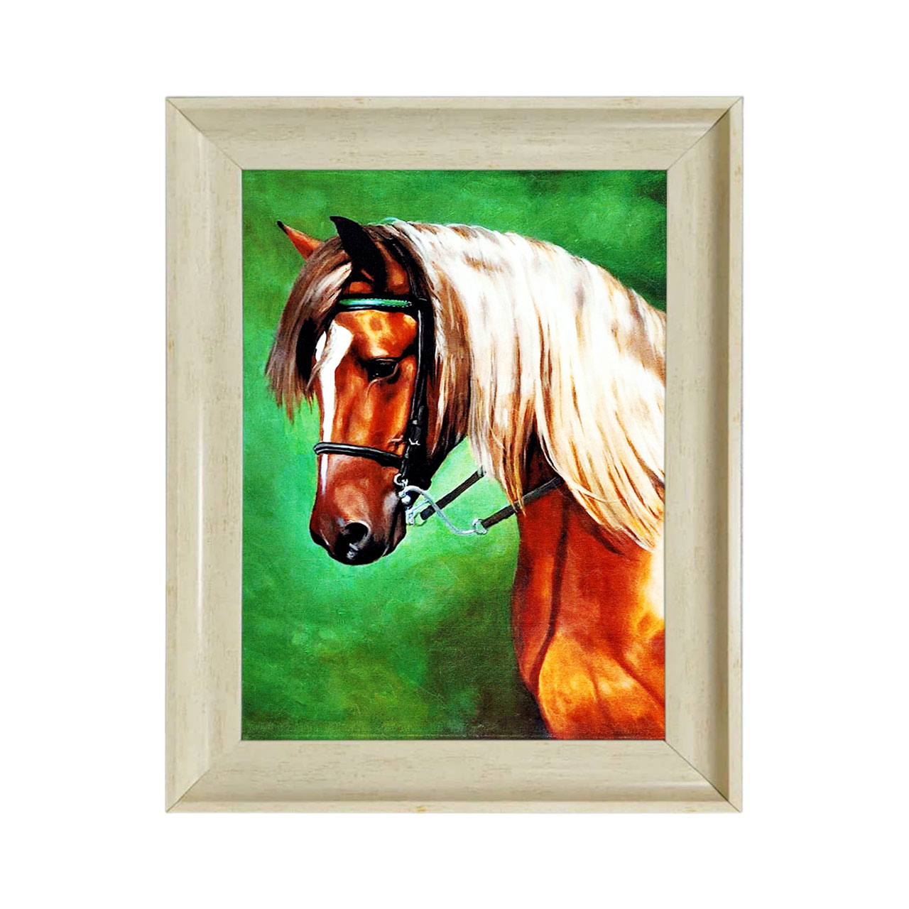 تابلو فرش چاپی طرح اسب کد 14301 سایز 60×40 سانتی متری