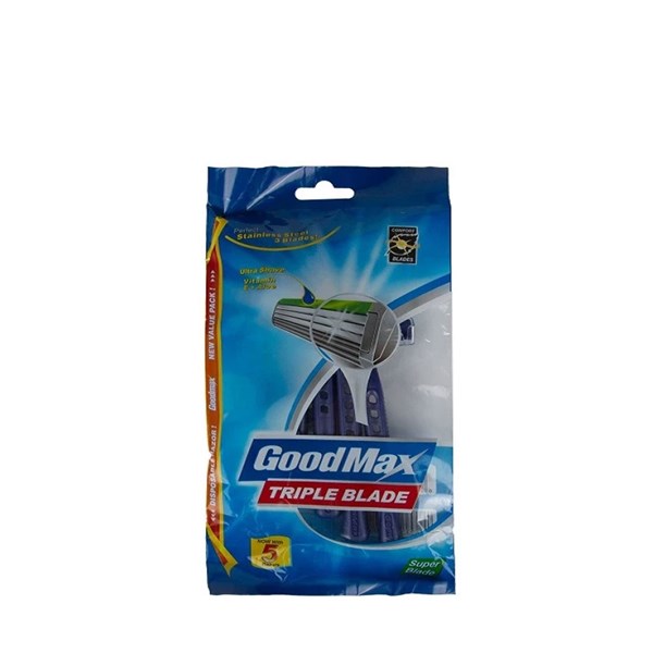 تیغ ژیلت 2 لبه صابون دار گود مکس 5 عددی 20 عددی