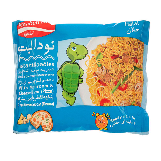 نودالیت قارچ و پنیر آماده لذیذ 85 گرمی