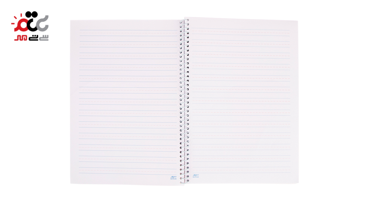 دفتر سه خط سپهر مدل تک سیم 50 برگ