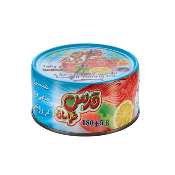 کنسرو تن ماهی قدس خراسان 180 گرمی