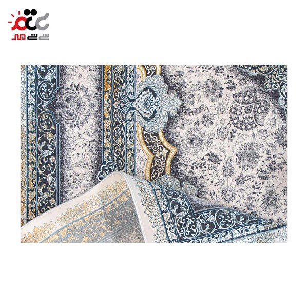 فرش ماشینی مدل پاریس نقره ای