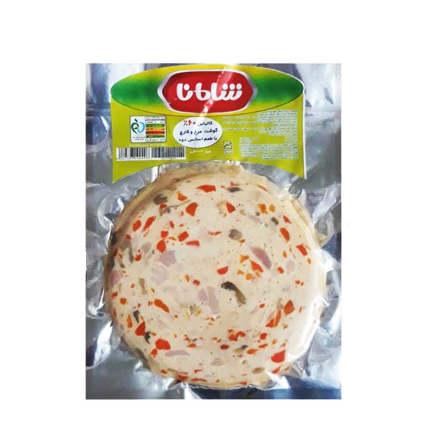 کالباس مرغ و قارچ دودی 60 درصد شامانا 200 گرمی