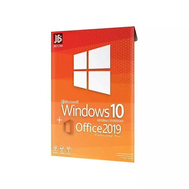 سیستم عامل ویندوز 10 به همراه نرم افزار آفیس 2019 جی بی تیم