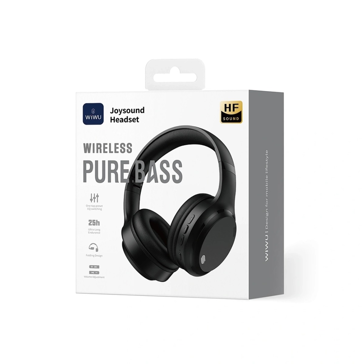 هدفون بی سیم Wiwu مدل Joysound TD-11 - مشکی (گارانتی شش ماهه شرکتی)
