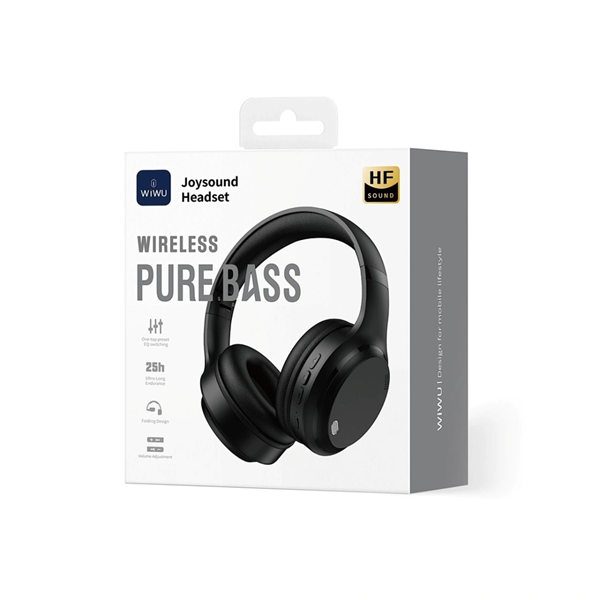 هدفون بی سیم Wiwu مدل Joysound TD-11 - مشکی (گارانتی شش ماهه شرکتی)