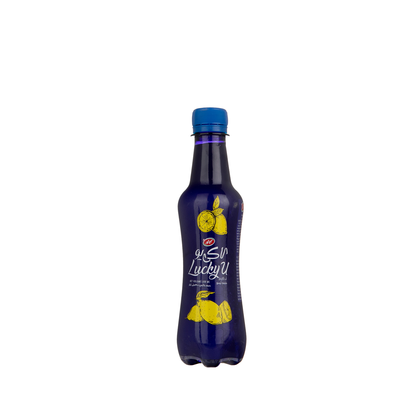 آب گازدار لاکی یو کاله با طعم لیمو  300 میلی لیتری