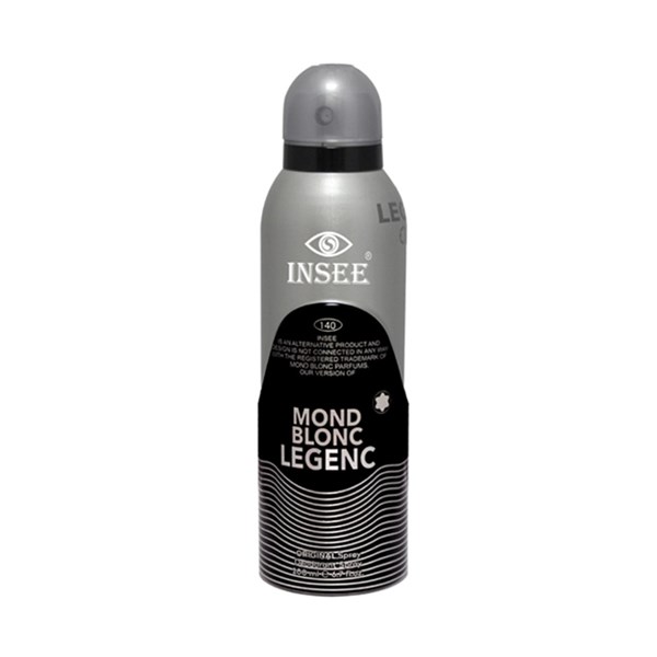 اسپری مردانه Insee مدل MONT BLANC LEGEND حجم 200 میلی لیتری