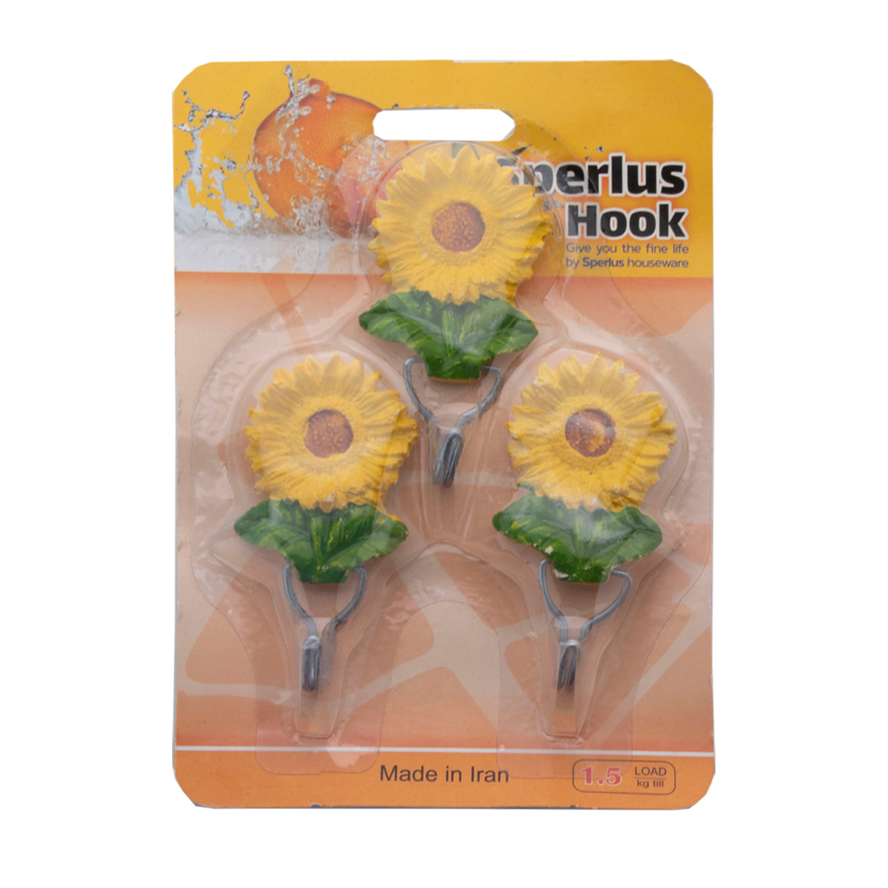 قلاب آویز مدل Sperlus طرح گل بسته 3 عددی