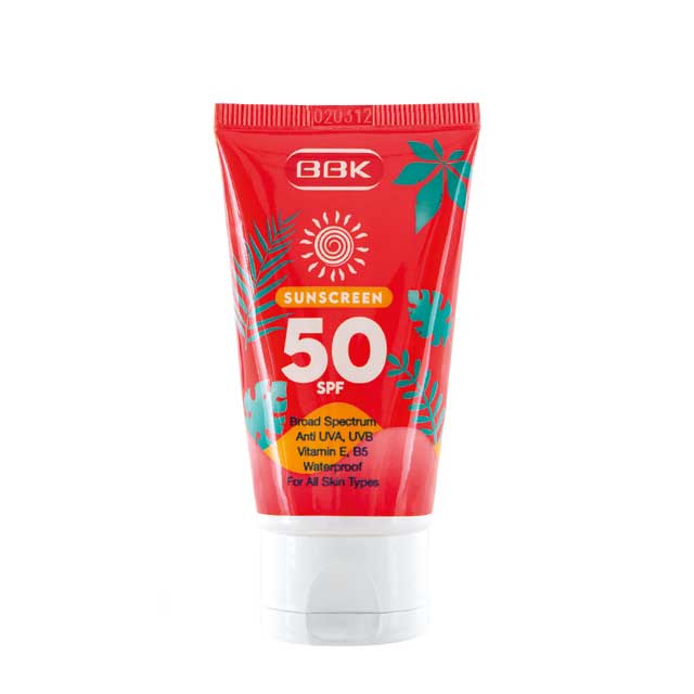 کرم ضد آفتاب بی رنگ ببک مدل 50 SPF حجم 50 میلی لیتری