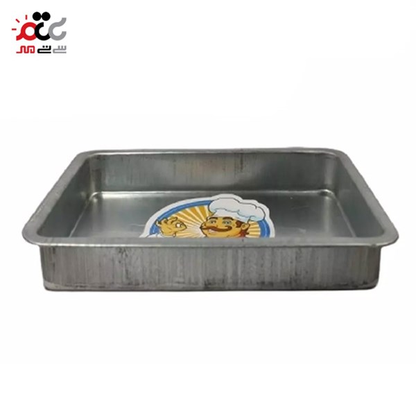 قالب کیک گالوانیزه موج طرح مستطیل سایز 35×45 سانتی متری