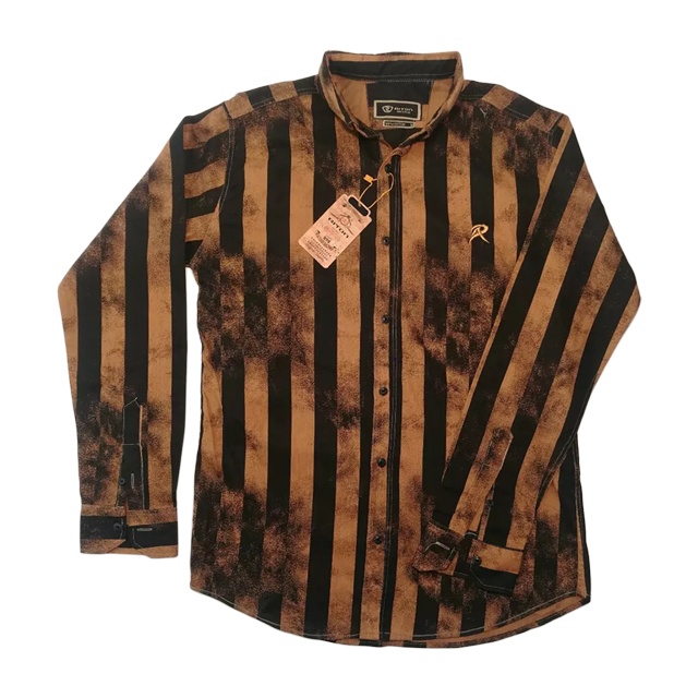 پیراهن آستین بلند مردانه مدل راه راه کد 703