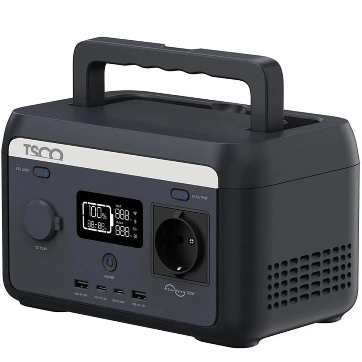 پاور استیشن TSCO 64000mAh مدل TST 301 300W - مشکی