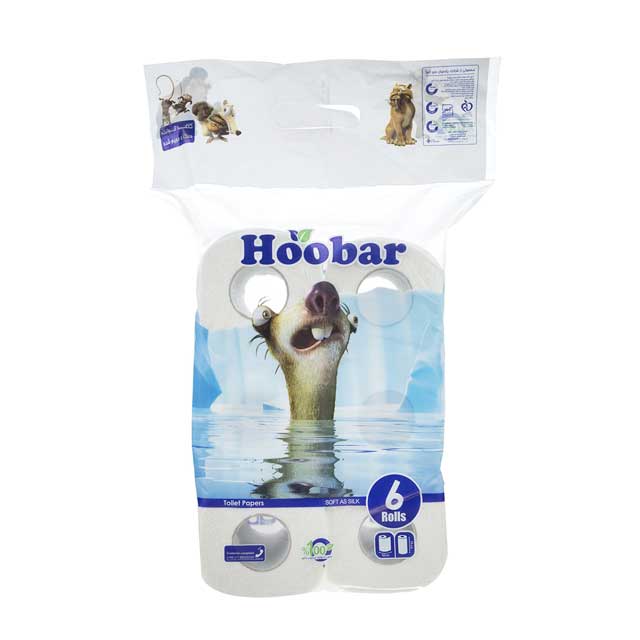 دستمال توالت هوبار بسته 6 عددی