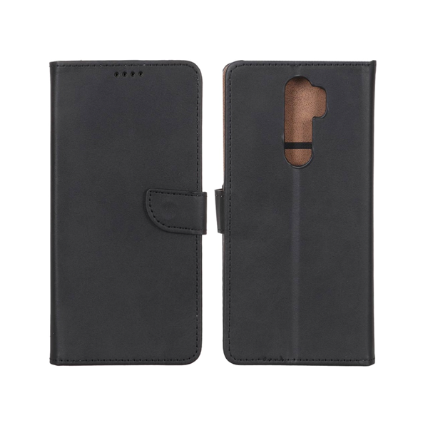 کیف چرمی موبایل مگنتی Xiaomi Redmi Note 8 Pro - مشکی
