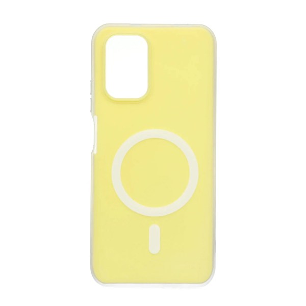 قاب دو لایه مات طرح مگ سیف Xiaomi Redmi Note 10 4G / Redmi Note 10S / Poco M5S - زرد
