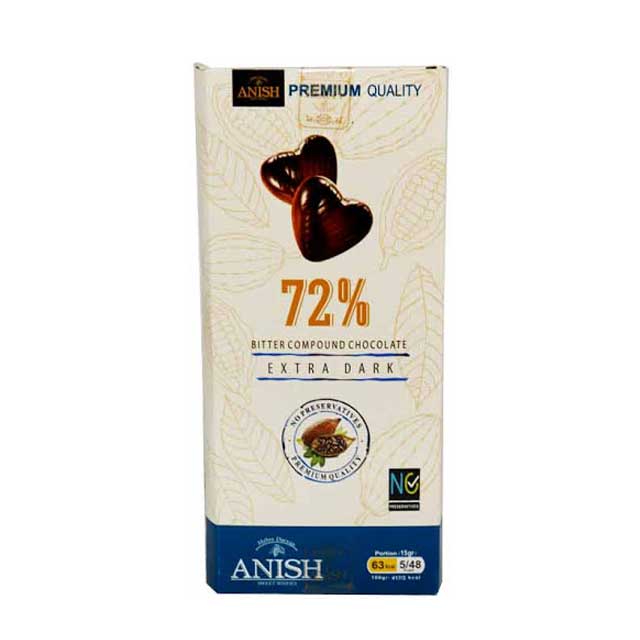 شکلات تلخ 72% آنیش 80 گرمی