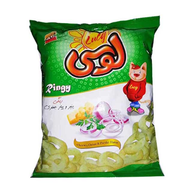 اسنک رینگی پیاز و جعفری لوسی 82 گرمی