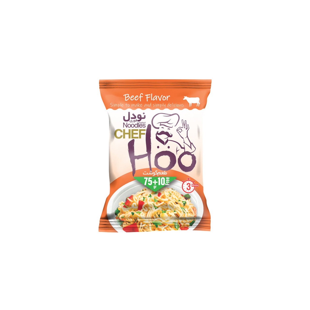 نودل با طعم گوشت شف هو 65 گرمی
