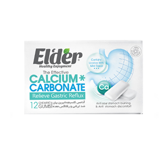 آدامس کلسیم و شیرین بیان الدر  بسته 12 عددی 