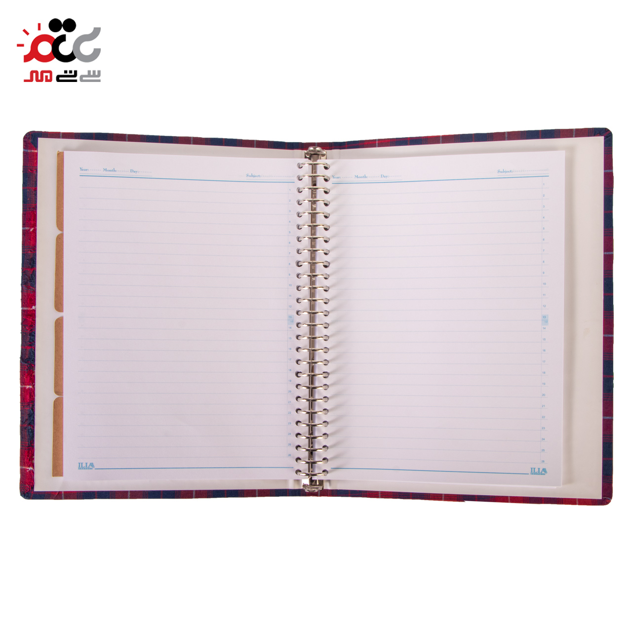 کلاسور پارچه ای قفل فلزی ایلیا 100 برگ