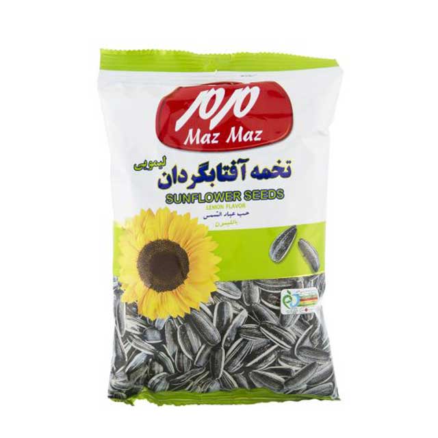 تخمه آفتابگردان لیمویی مزمز 125 گرمی 