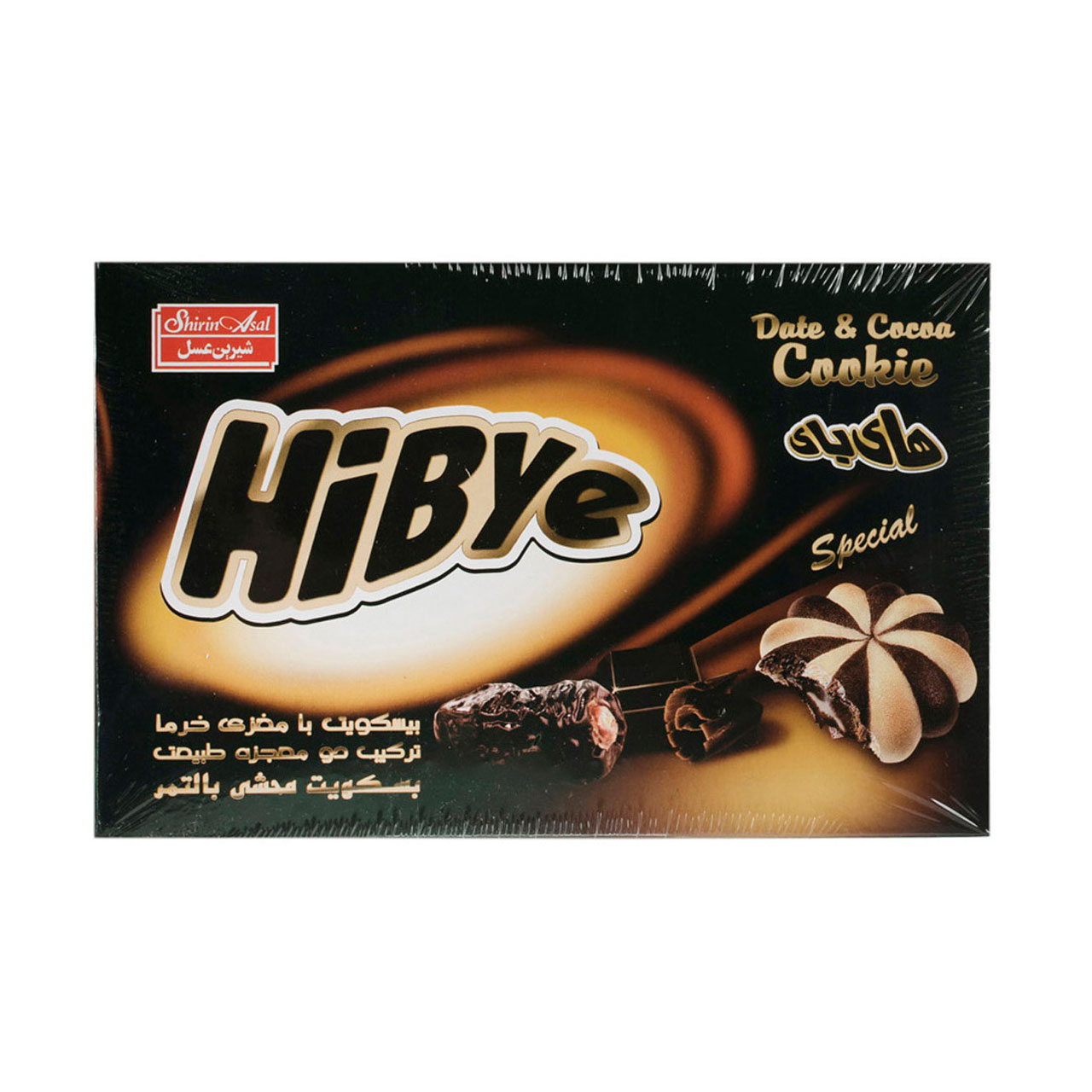 بیسکویت مغزدار خرمایی های بای شیرین عسل 300 گرمی