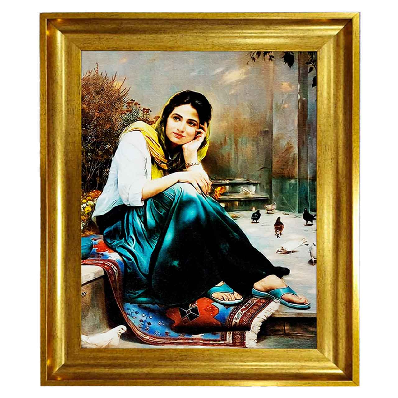 تابلو فرش چاپی کد 13033 سایز 100×70 سانتی متری