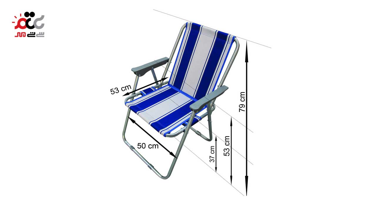 صندلی مسافرتی تاشو پنج فنره مدل ساحلی