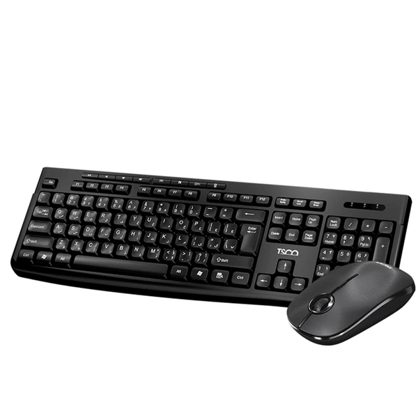 کیبورد و ماوس بی سیم TSCO مدل TKM 7027W - مشکی