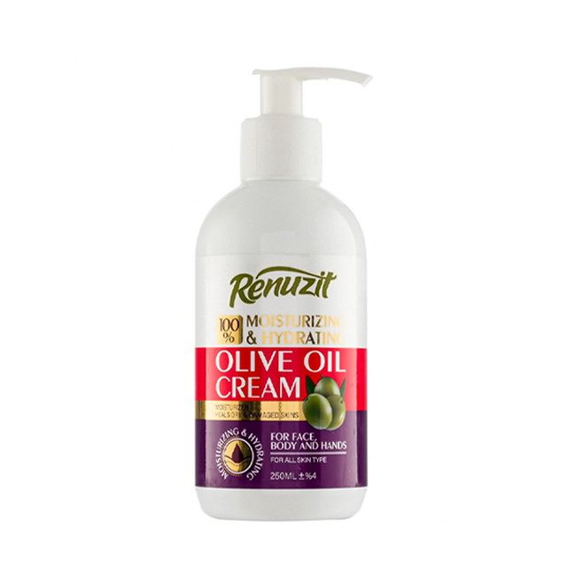 کرم آبرسان و مرطوب کننده رینوزیت حاوی روغن زیتون 250 میلی لیتری