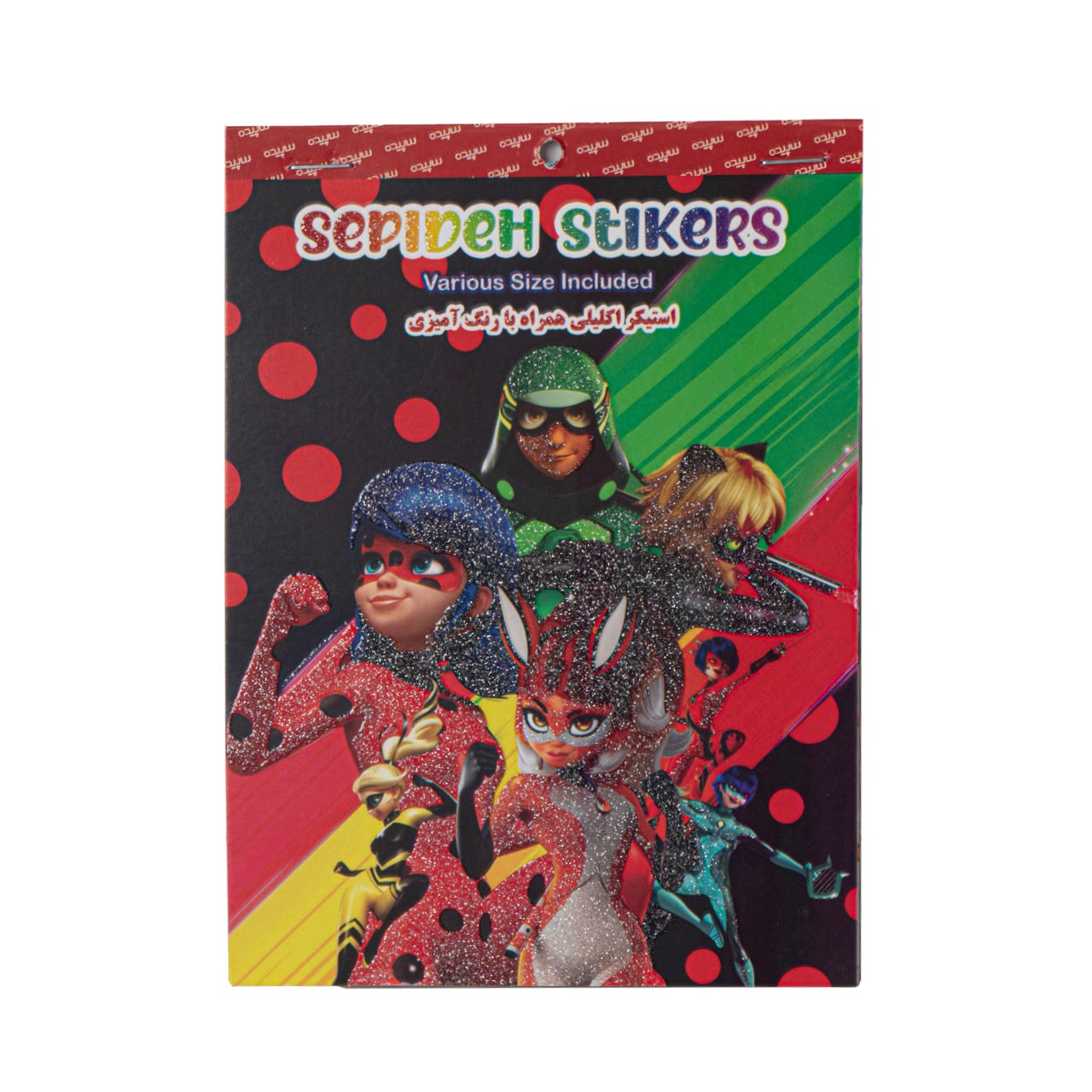 برچسب استیکر اکلیلی همراه با رنگ آمیزی