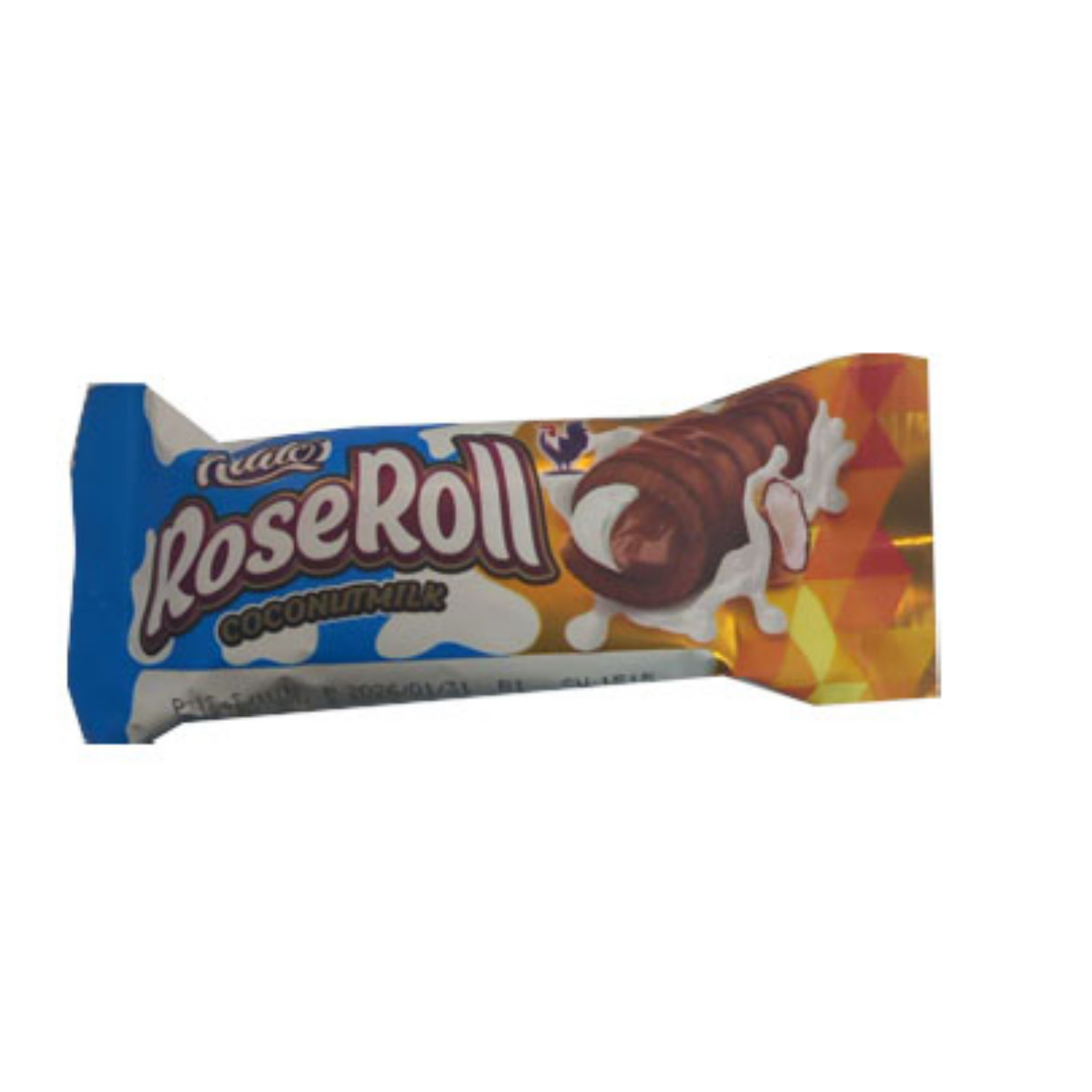 کیک رولتی مغز دار کاکائویی نارگیلی رز رول 30 گرمی