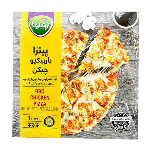 پیتزا باربیکیو چیکن آماده پمینا کاله 380 گرمی