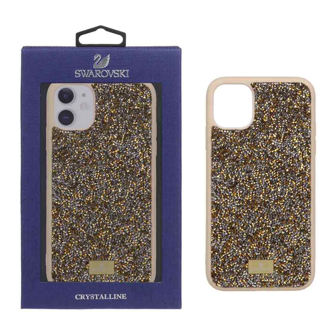 قاب Original Swarovski مدل Apple iPhone 11 - طلایی (پک دار)