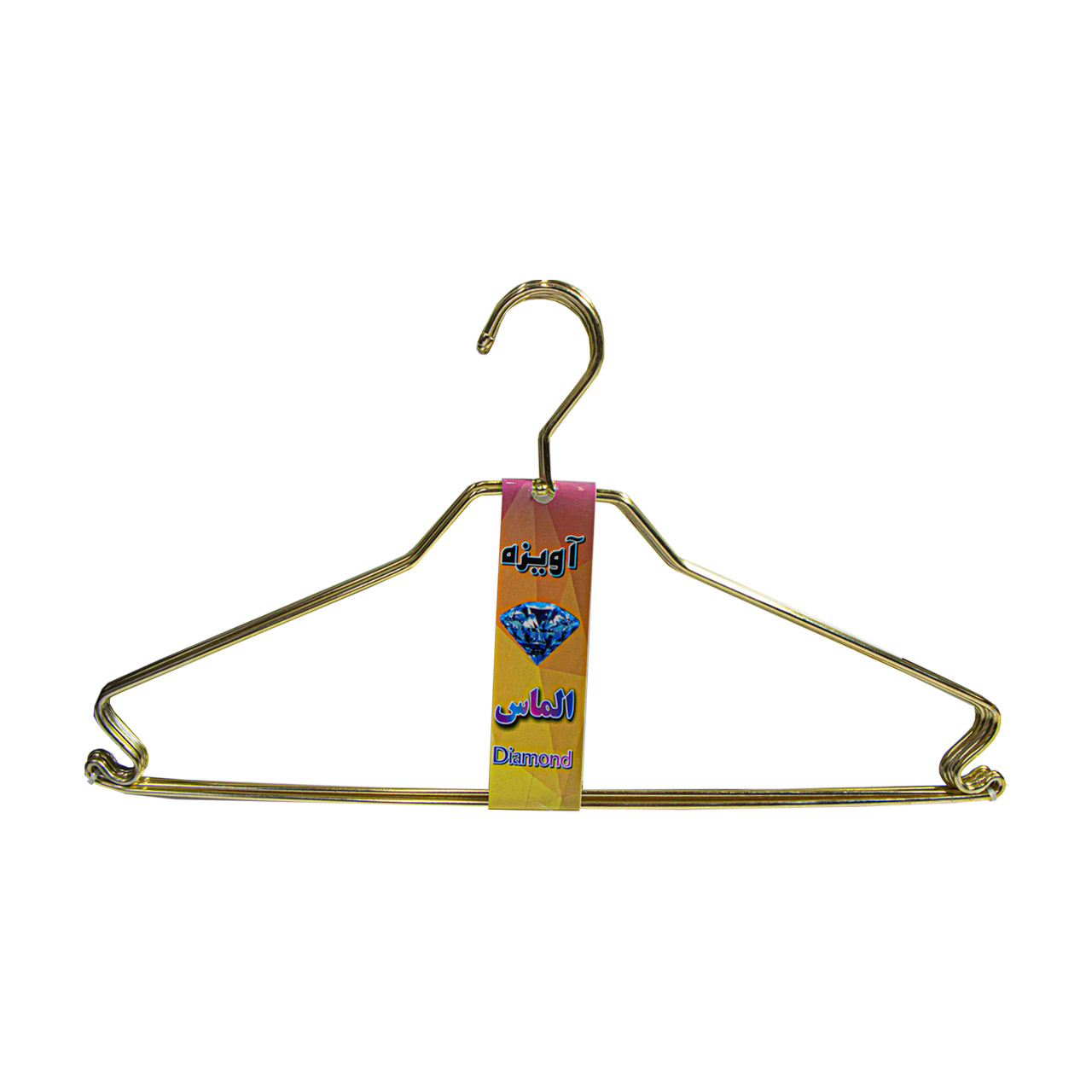  آویز لباس فلزی الماس مدل طلایی 