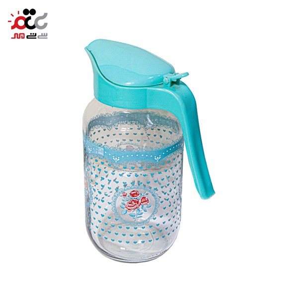 سرویس پارچ و لیوان 7 پارچه طرح گل دار 