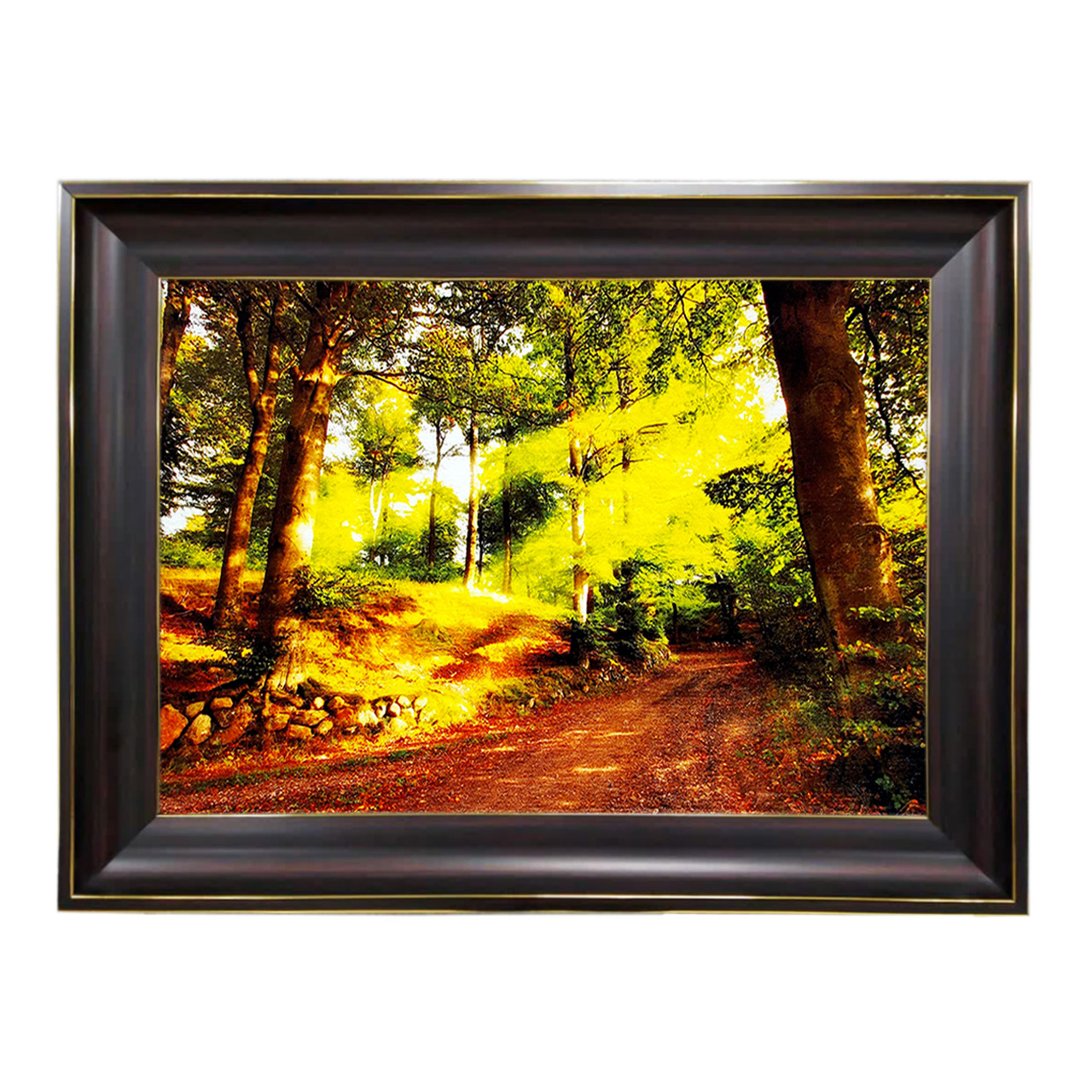 تابلو فرش چاپی طرح جنگل کد 10110 سایز 60×40 سانتی متری