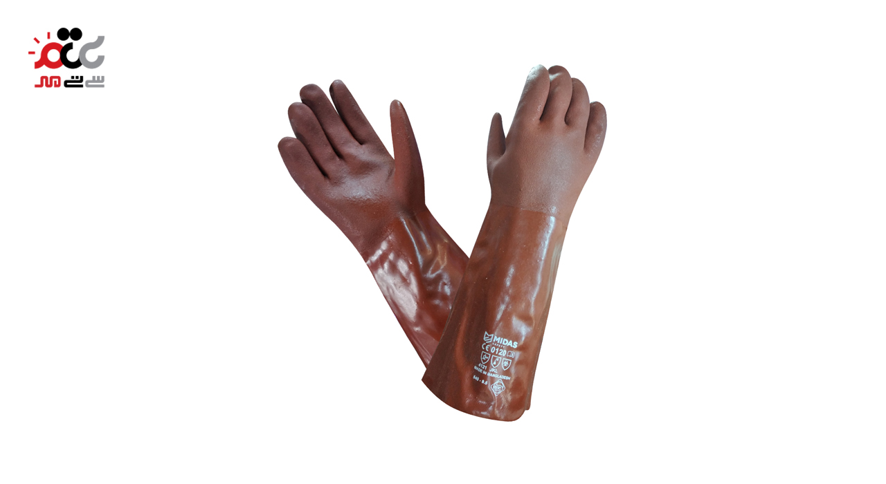 دستکش صنعتی ضد اسید میداس