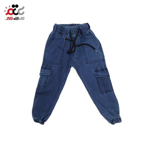 ست تیشرت و شلوار بچگانه جین دو رنگ سایز 35