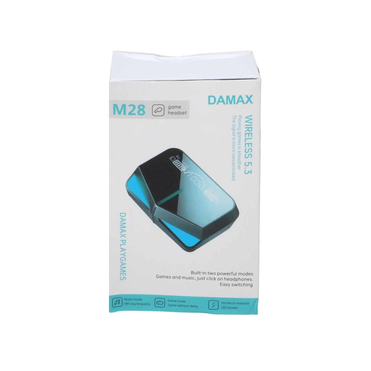 ایرفون بی سیم DAMAX مدل M28 - مشکی (پک ضعیف)