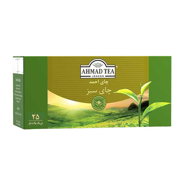 چای سیاه کیسه ای سبز احمد 25 عددی