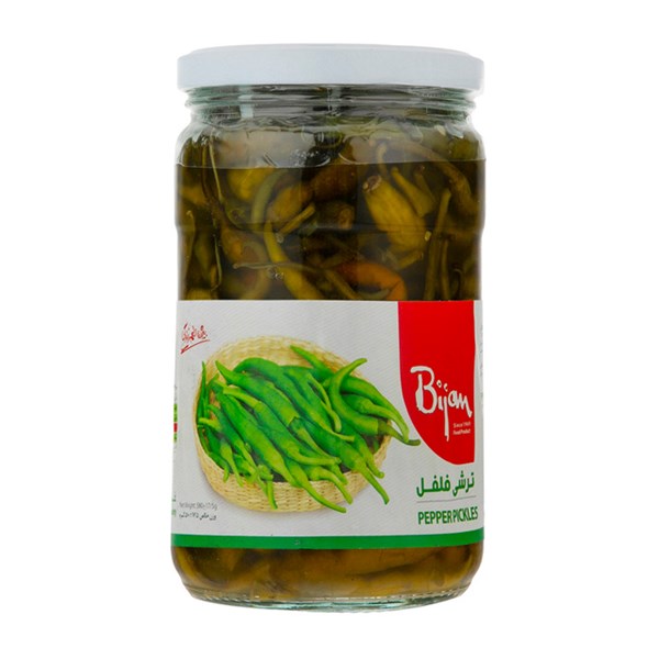 ترشی فلفل بیژن 580 گرمی