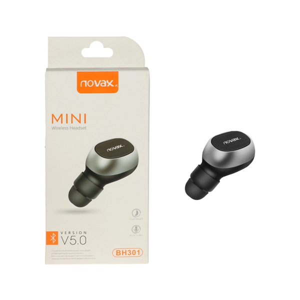 ایرفون بی سیم تک گوش Novax مدل BH301 - مشکی - YSP
