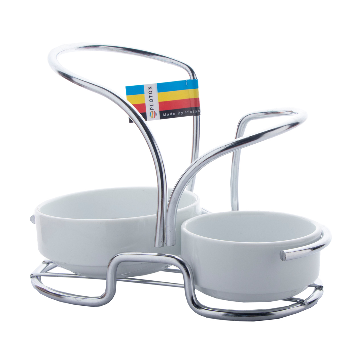 زیرقاشقی سرامیکی پلوتون مدل استند دار 2 قلو