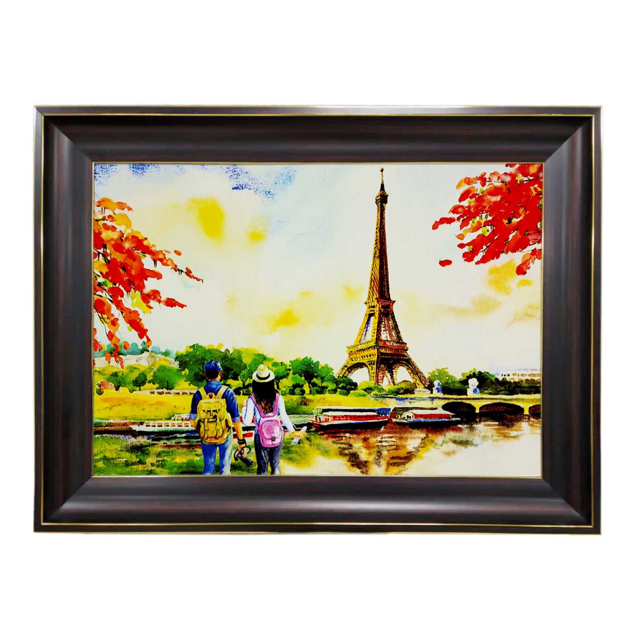 تابلو فرش چاپی طرح ایفل کد 10115 سایز 60×40 سانتی متری