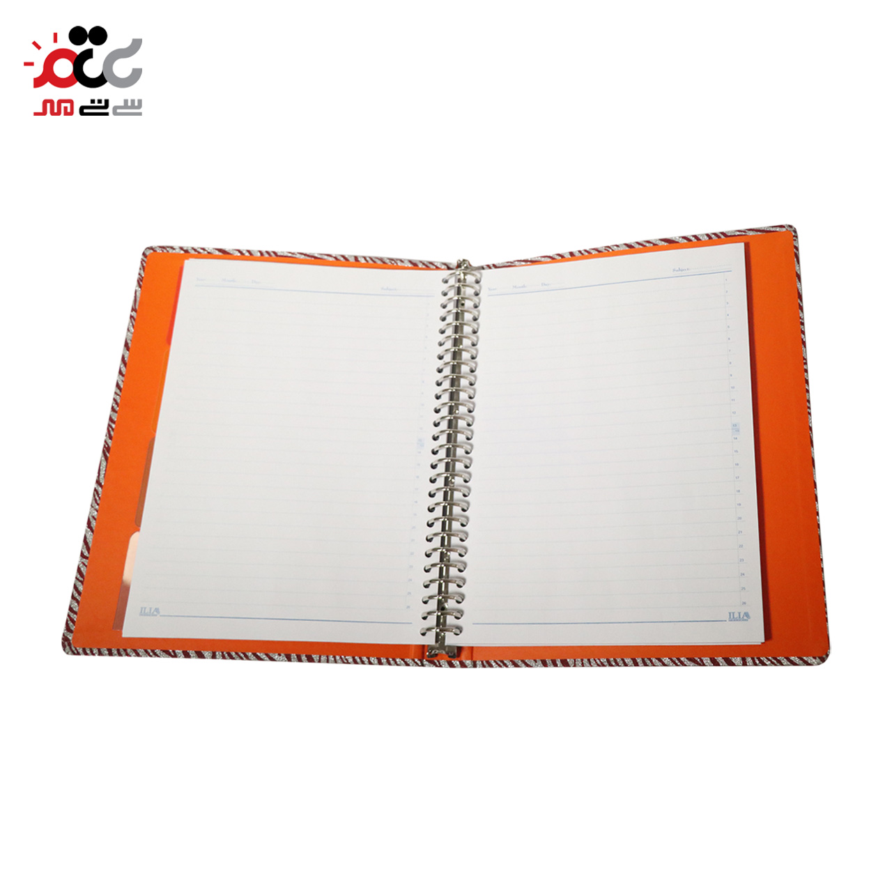 کلاسور صدفی قفل فلزی  ایلیا 100 برگ