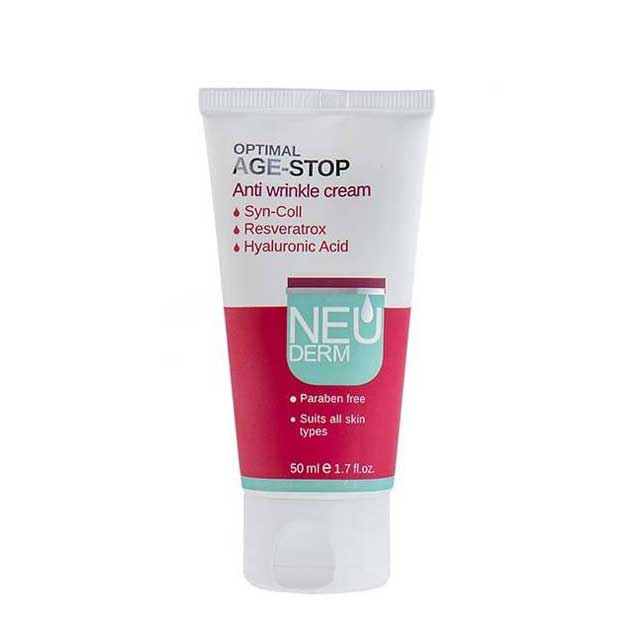 کرم ضد چروک نئودرم مدل Optimal Age-Stop حجم 50 میلی لیتری